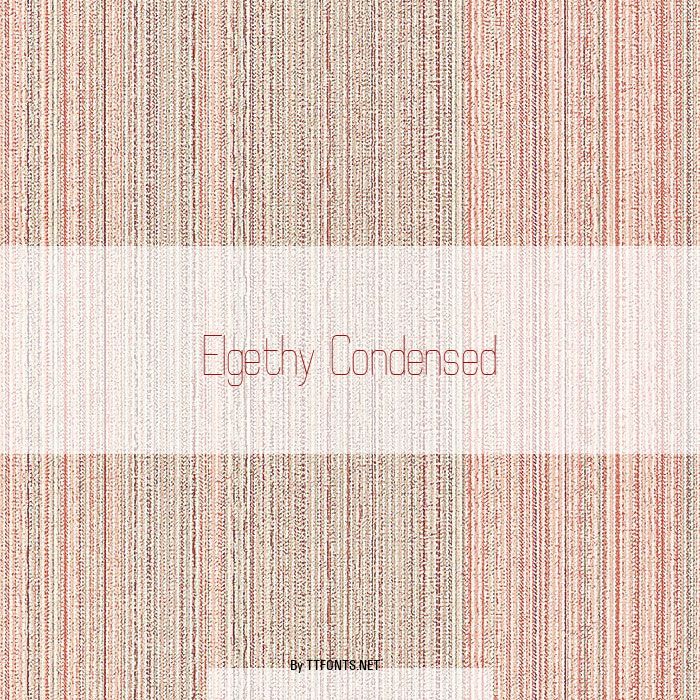 Elgethy Condensed example